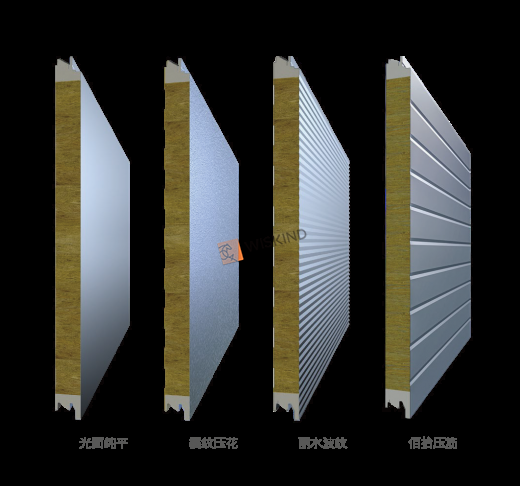 Rockwool+PU Sandwich Panel
